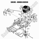 Engine - Honda GXV630