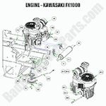 Engine - 999cc Kawasaki FX1000