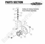 2015 Outlaw & Outlaw Extreme Front Wheel Assembly
