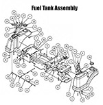 2016 Diesel 1100cc Fuel Tank Assembly