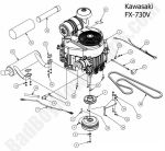 Engine - Kawasaki FX-730V