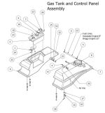 Gas Tank and Control Panel Assembly