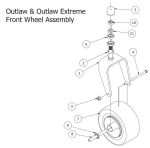 2014 Outlaw & Outlaw Extreme Front Wheel Assembly