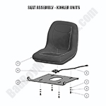2018 MZ Seat Assembly - Kohler Units