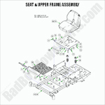 Seat & Upper Frame Assembly