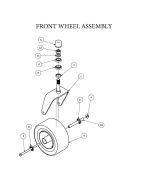 2013 Stand-On Front Wheel Assembly