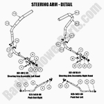 2021 MZ & MZ Magnum Steering Arm - Detail