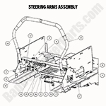 2020 ZT Elite Steering Arm Assembly