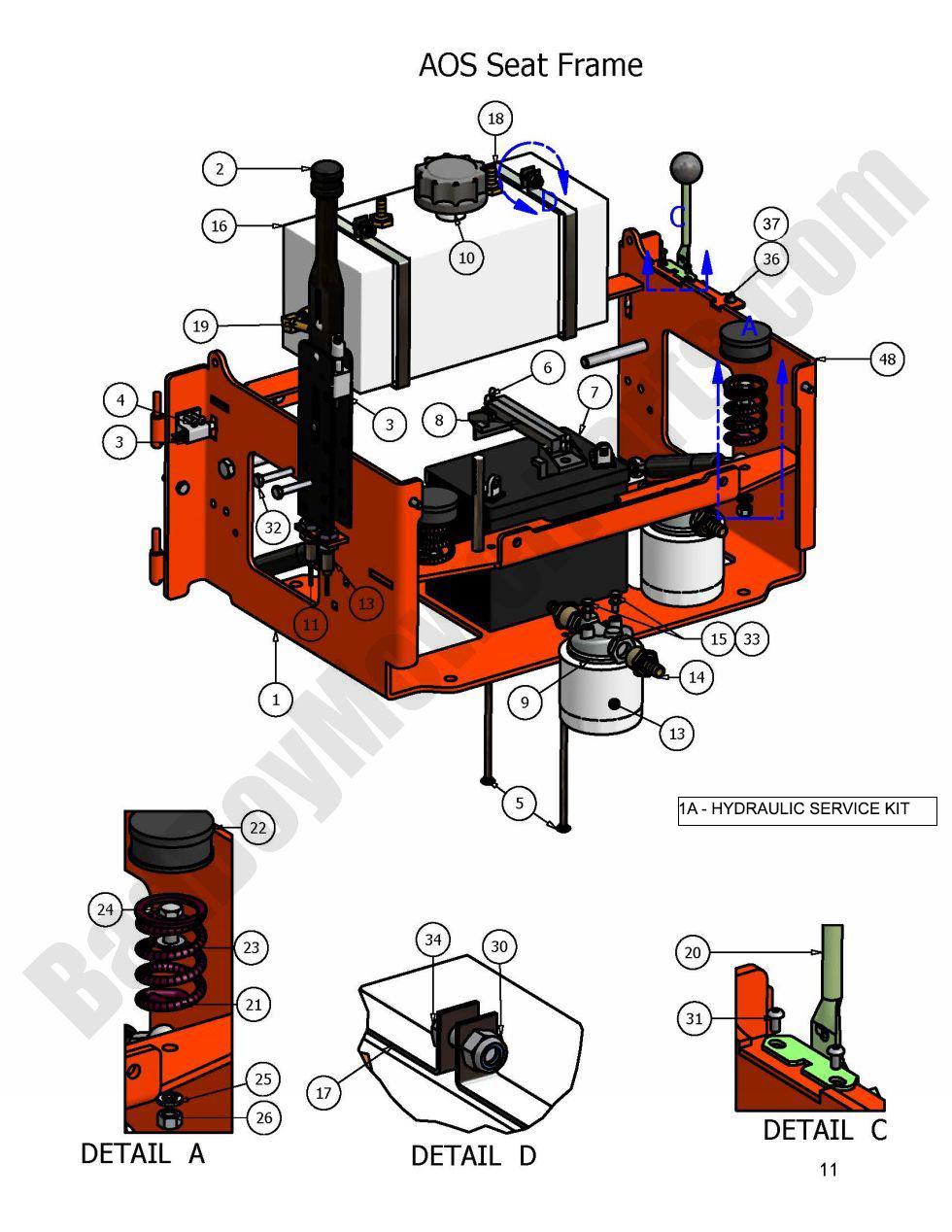 2007 AOS - Seat Frame