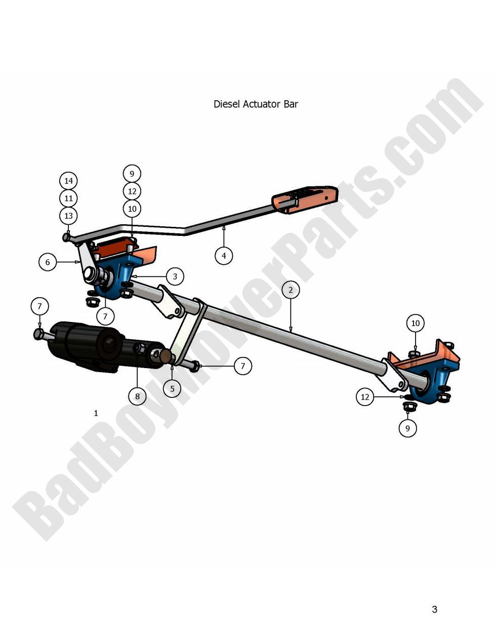 2007 Diesel - Actuator Bar