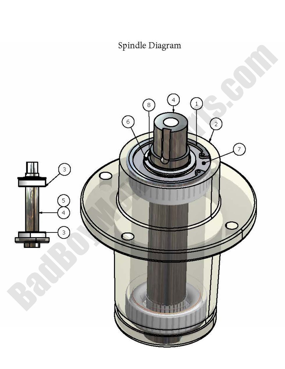 2007 Diesel Spindle Assembly