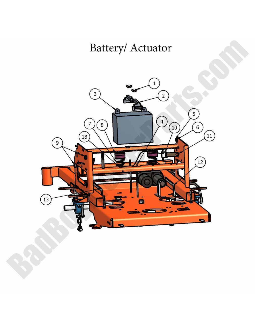 2007 ZT - Battery & Actuator