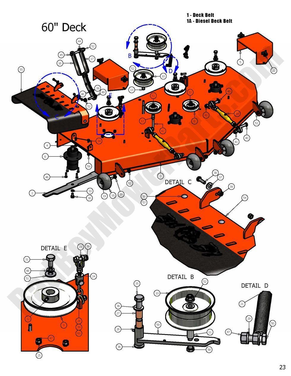 2008 AOS - 60" Deck Assembly