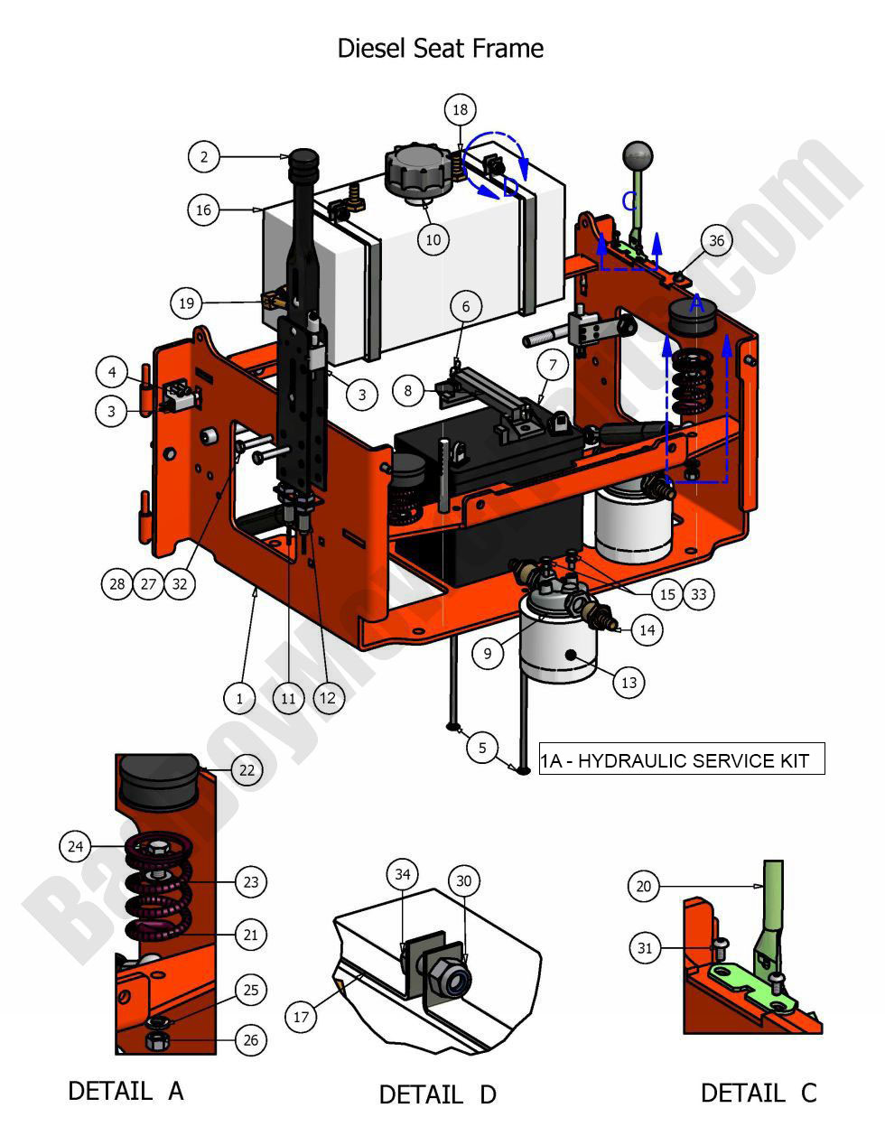 2008 Diesel - Seat Frame