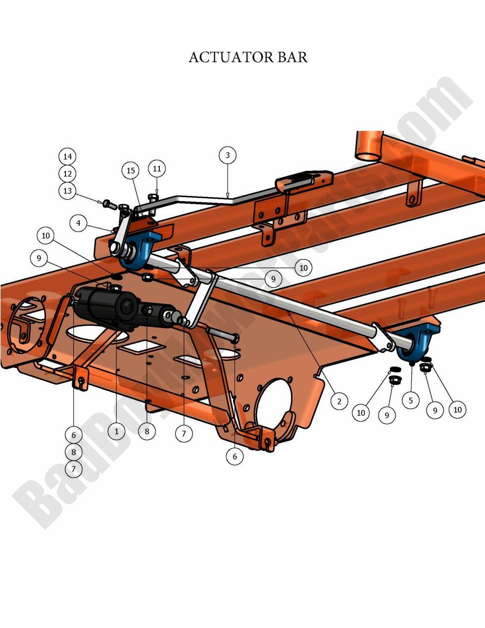2008 Pup and Lightning - Actuator Bar