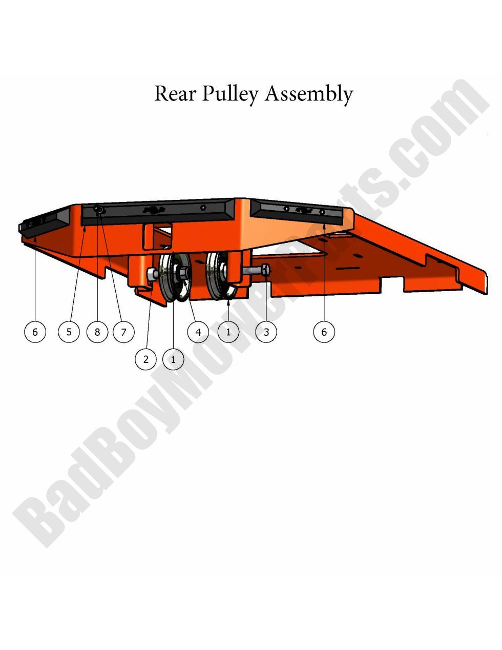 2009 AOS Rear Pulley Assembly
