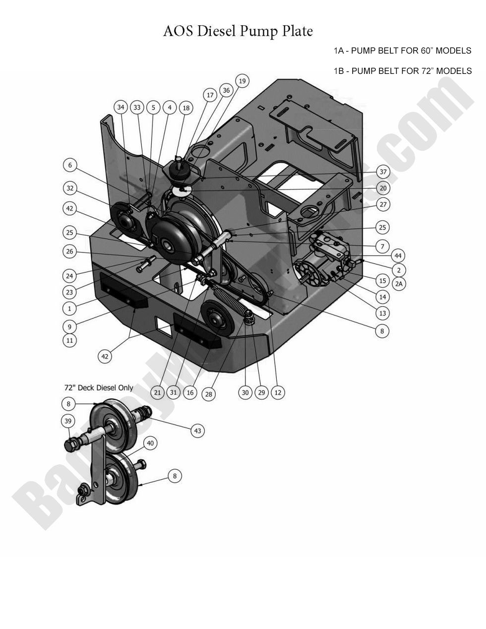 2010 AOS Diesel - Pump Plate