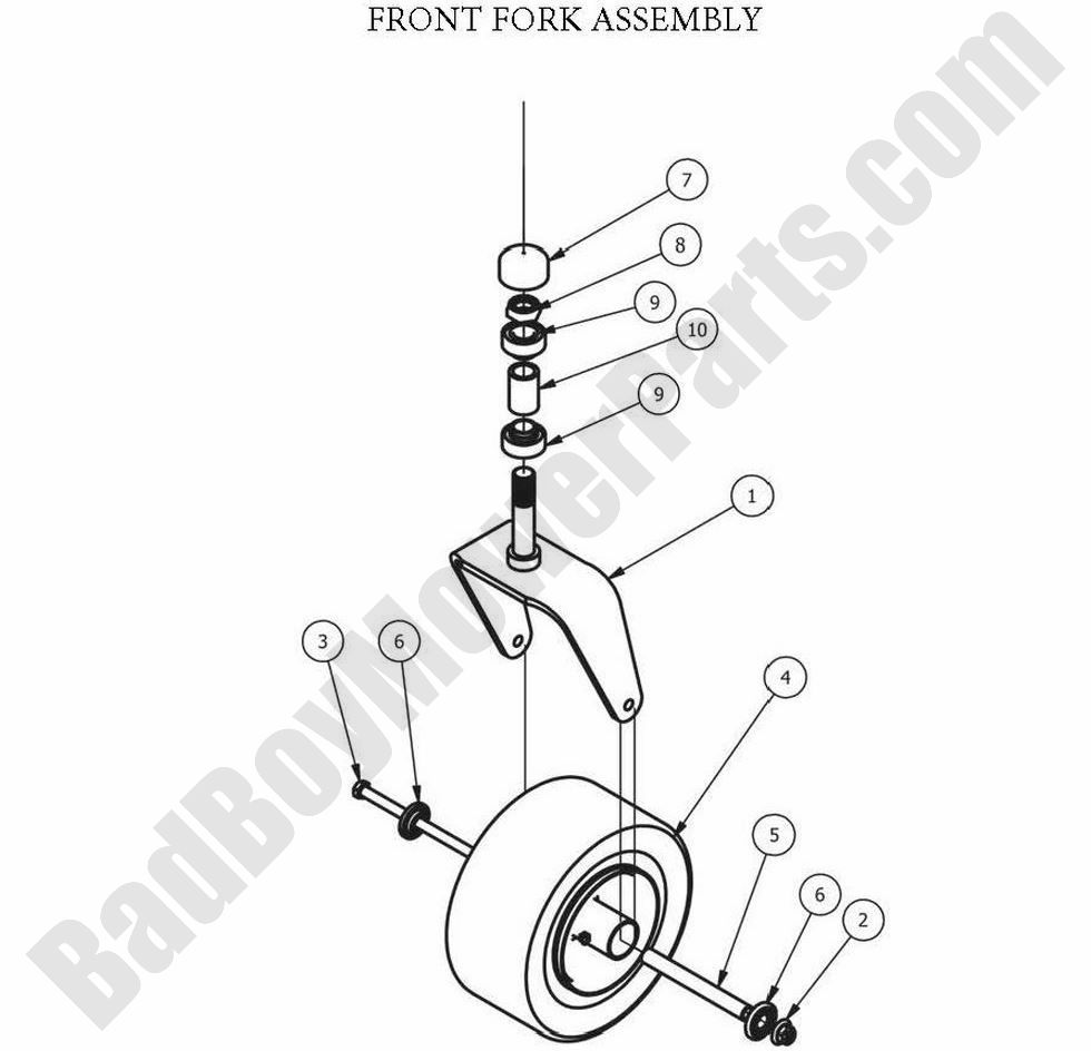 2013 CZT - Front Fork Assembly
