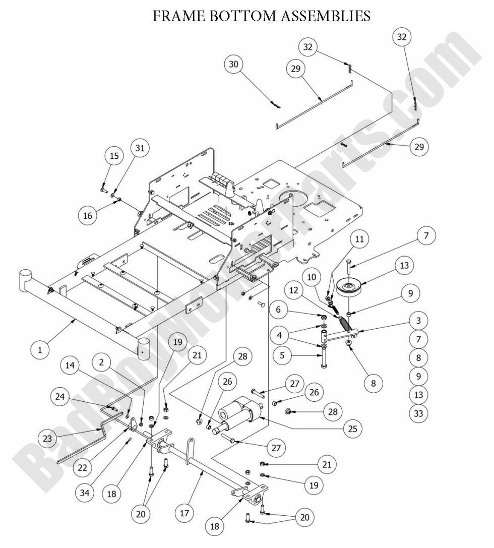 2014 CZT Elite - Bottom Frame Assembly