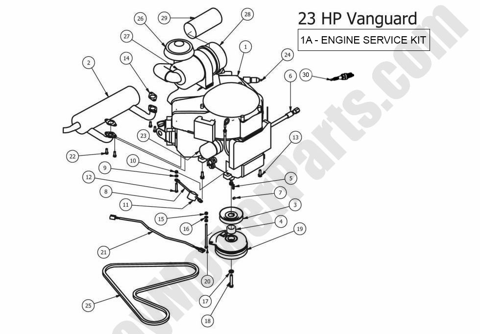 2012 CZT Engine - 23Hp Vanguard