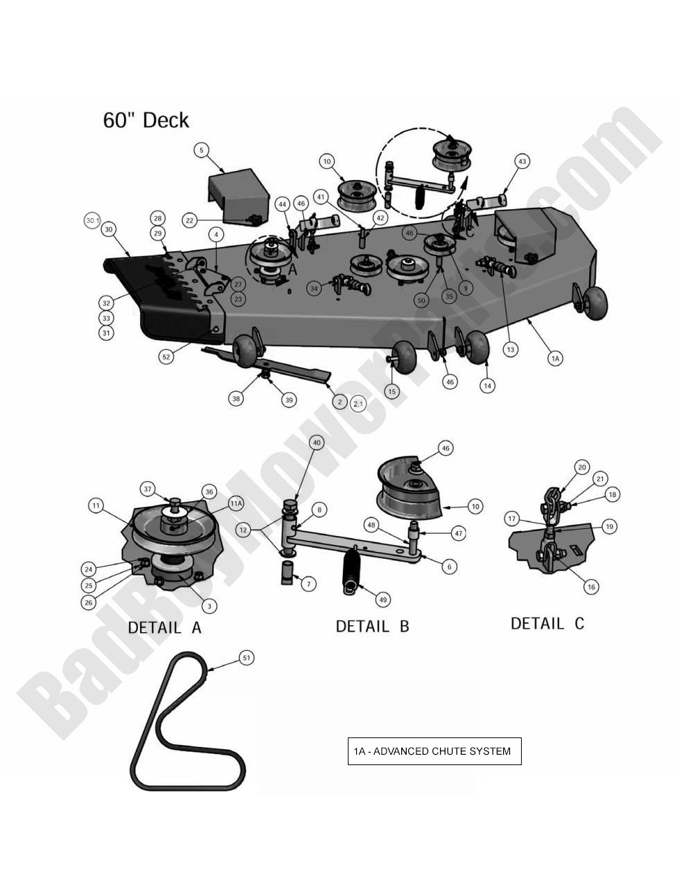 2010 Compact Diesel 60" Deck Assembly