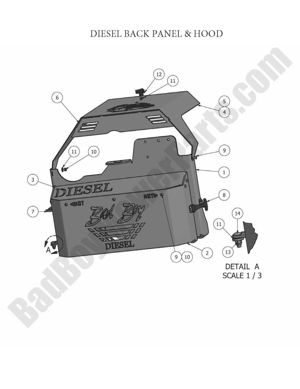 2010 Compact Diesel - Back Panel & Hood