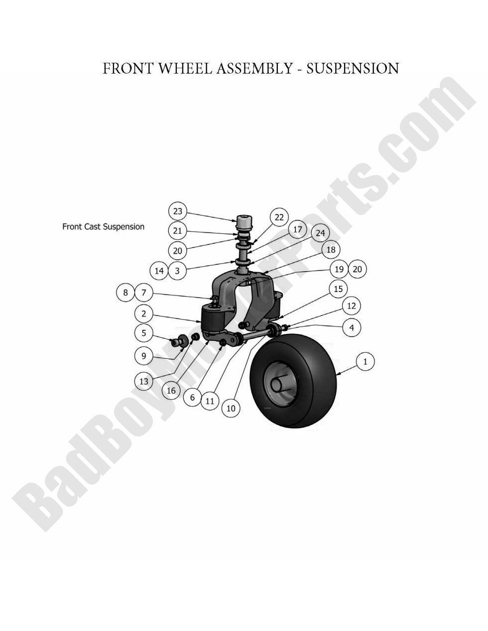 2010 Compact Diesel Front Wheel Assembly