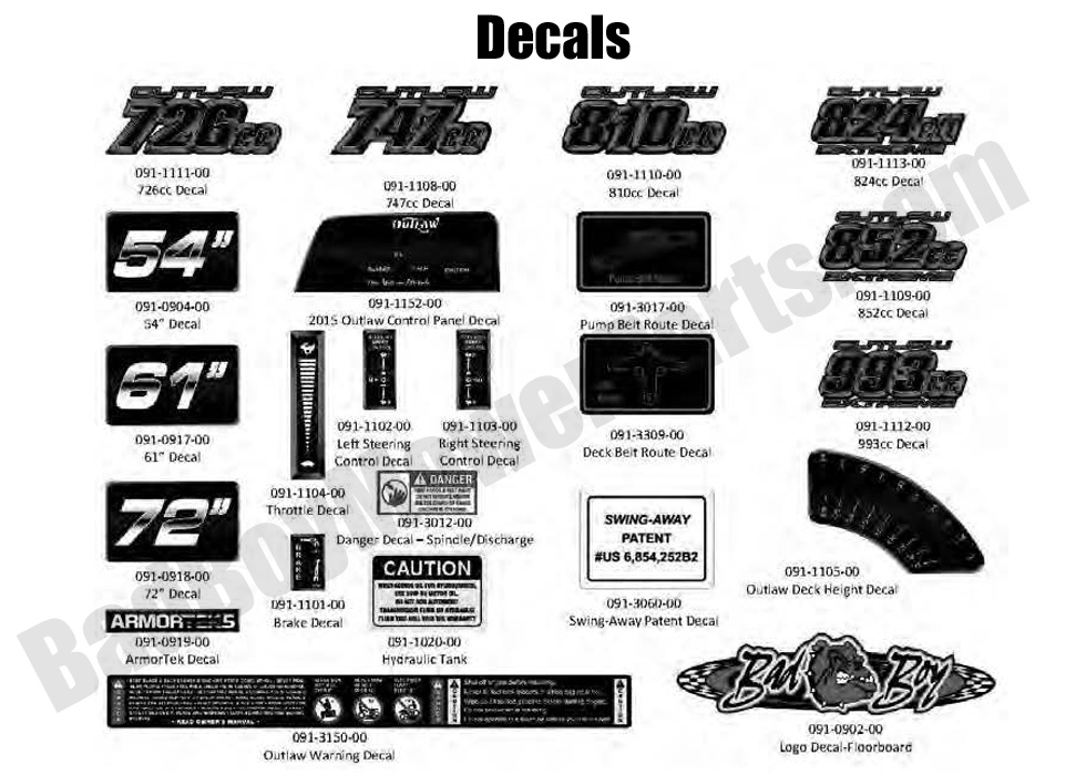 2016 Outlaw & Outlaw Extreme - Decals