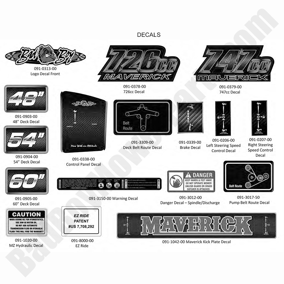 2017 Maverick - Decals