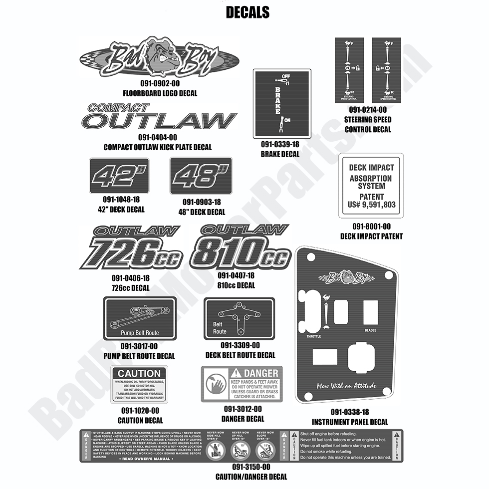 2018 Compact Outlaw Decals
