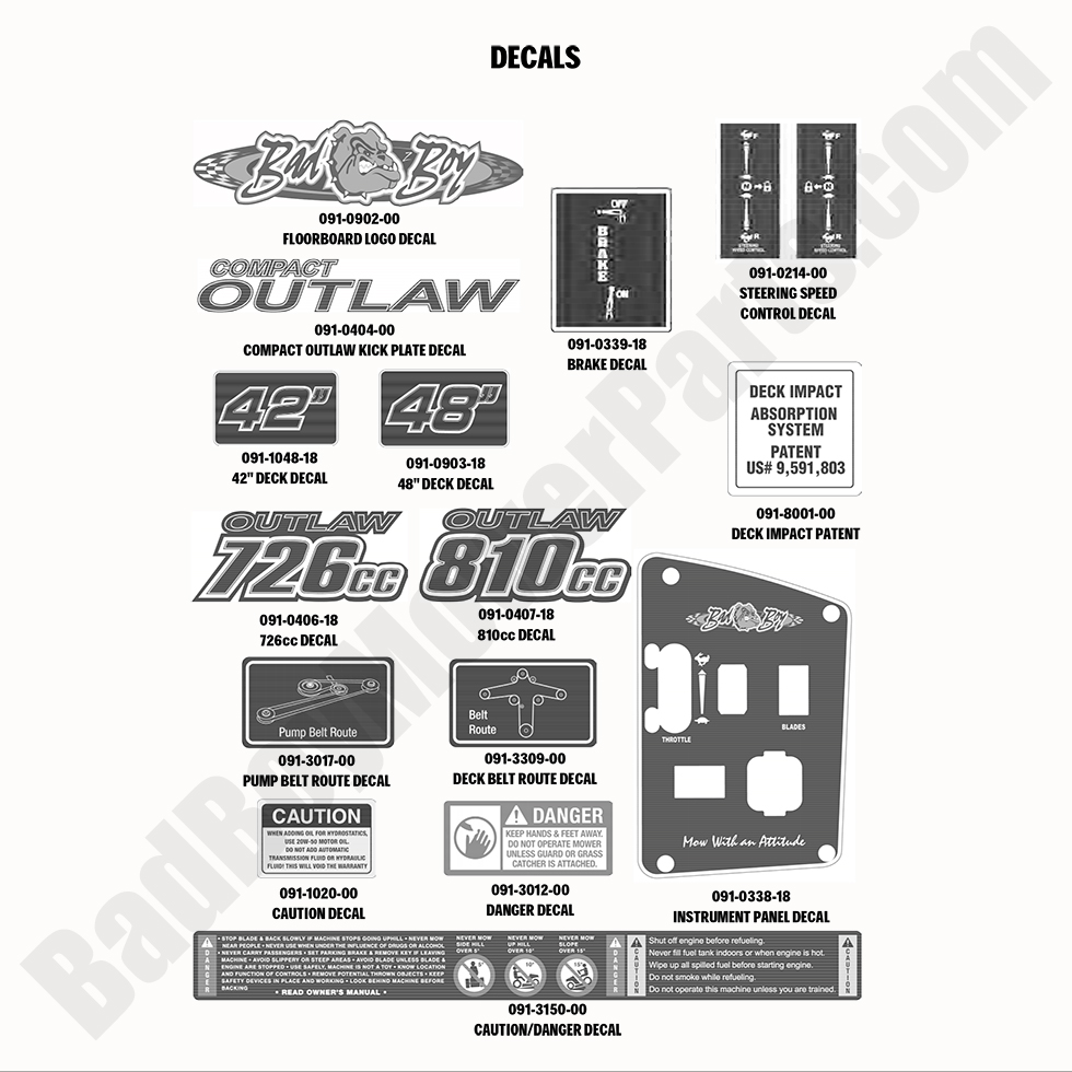 2020 Compact Outlaw - Decals