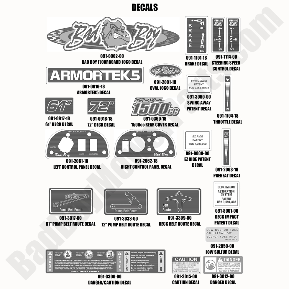 2020 Diesel - 1500cc - Decals