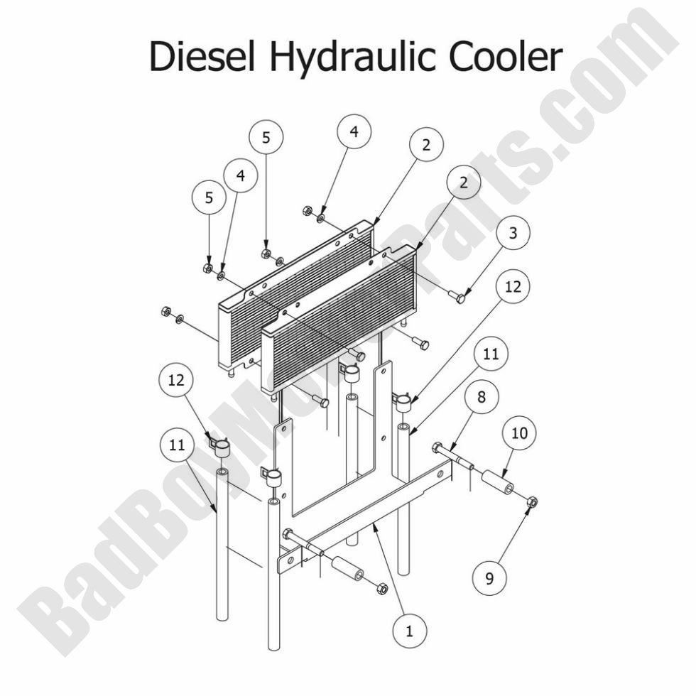 2015 Diesels - Hydraulic Cooler