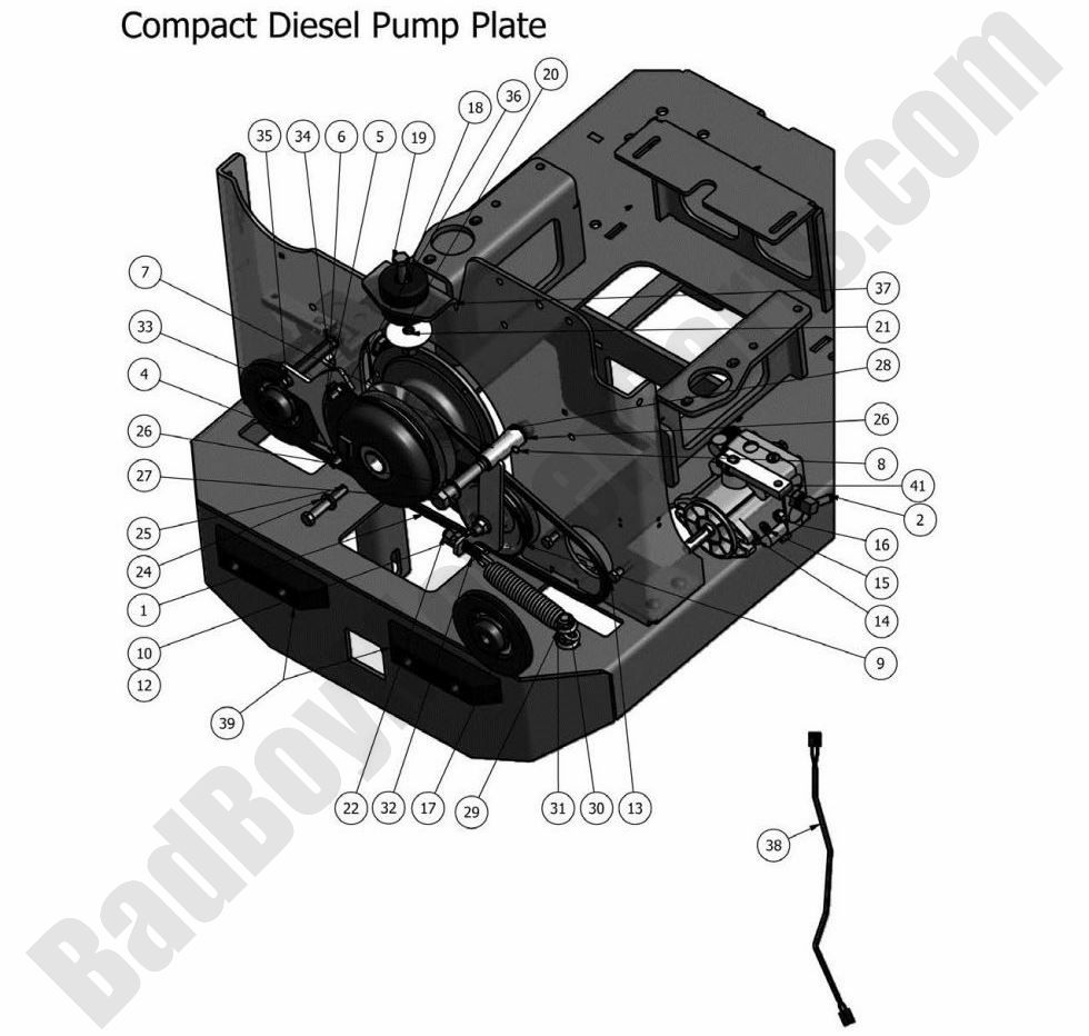 2011 Diesels Pump Plate (Compact Diesels)