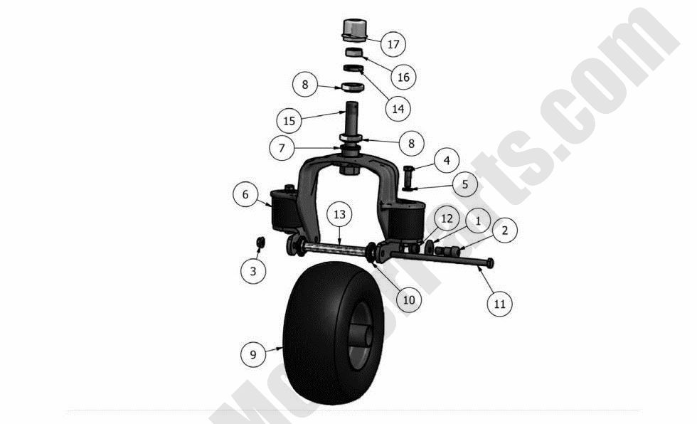 2011 Diesels Front Wheel Assembly