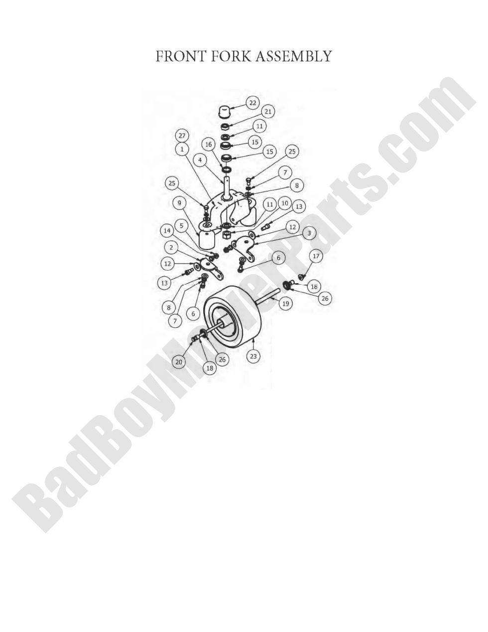 2012 Diesels - Front Fork Assembly