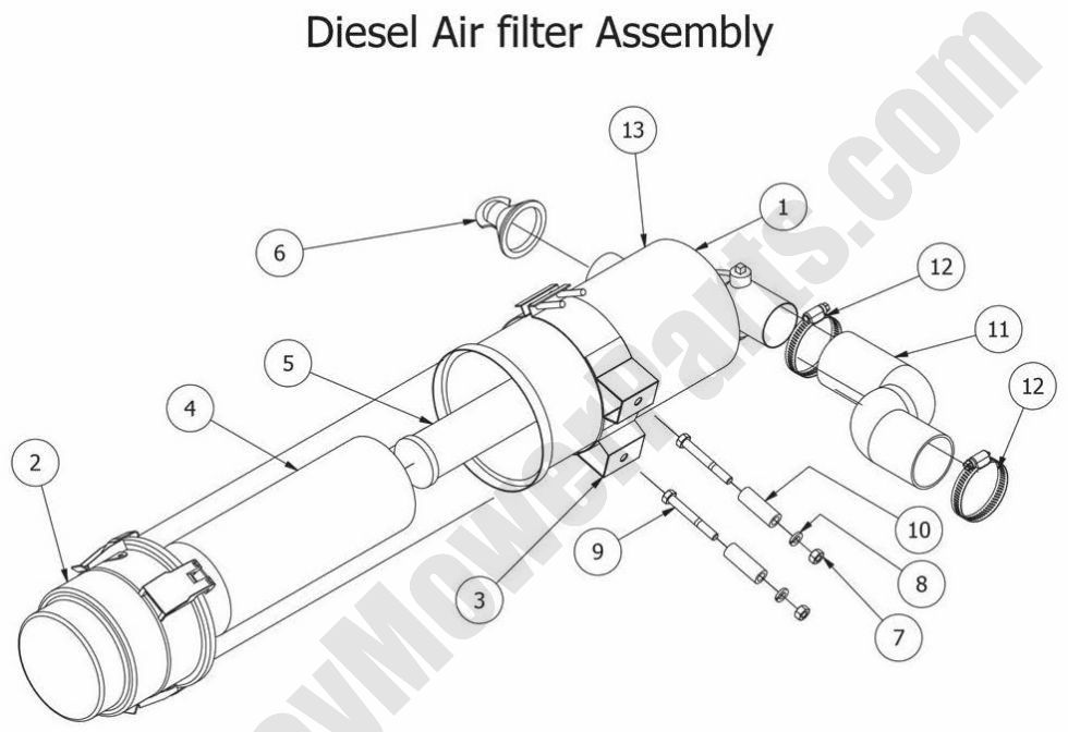 2014 Diesels Air Filter Assembly