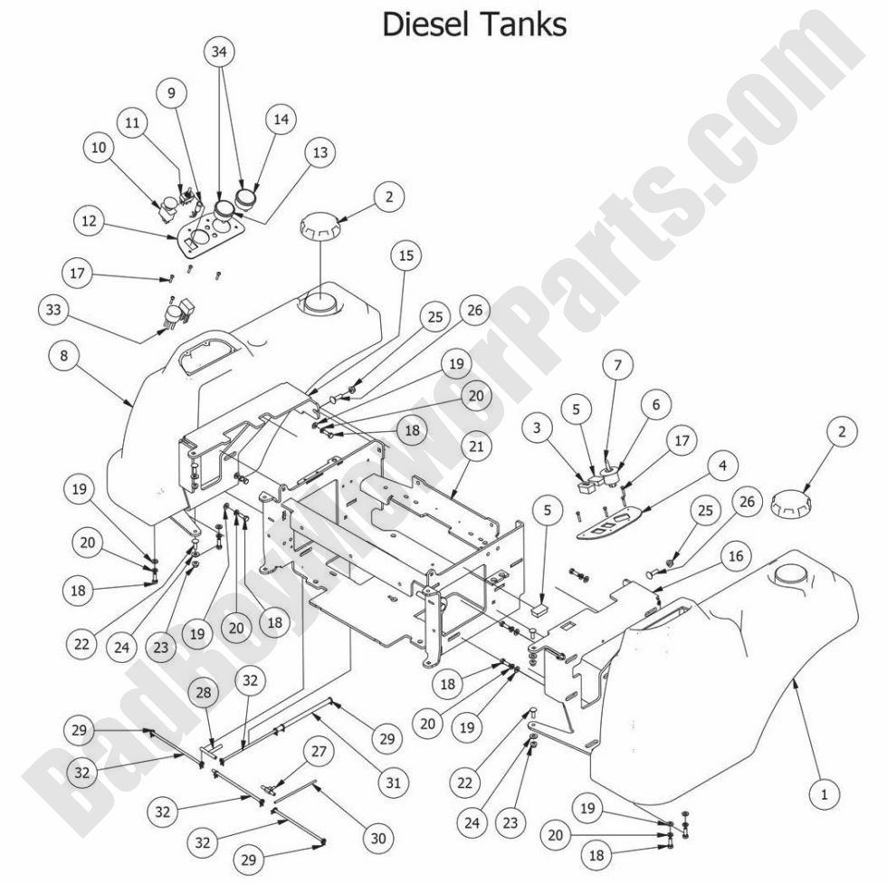 2014 Diesels - Fuel Tank Assemblies