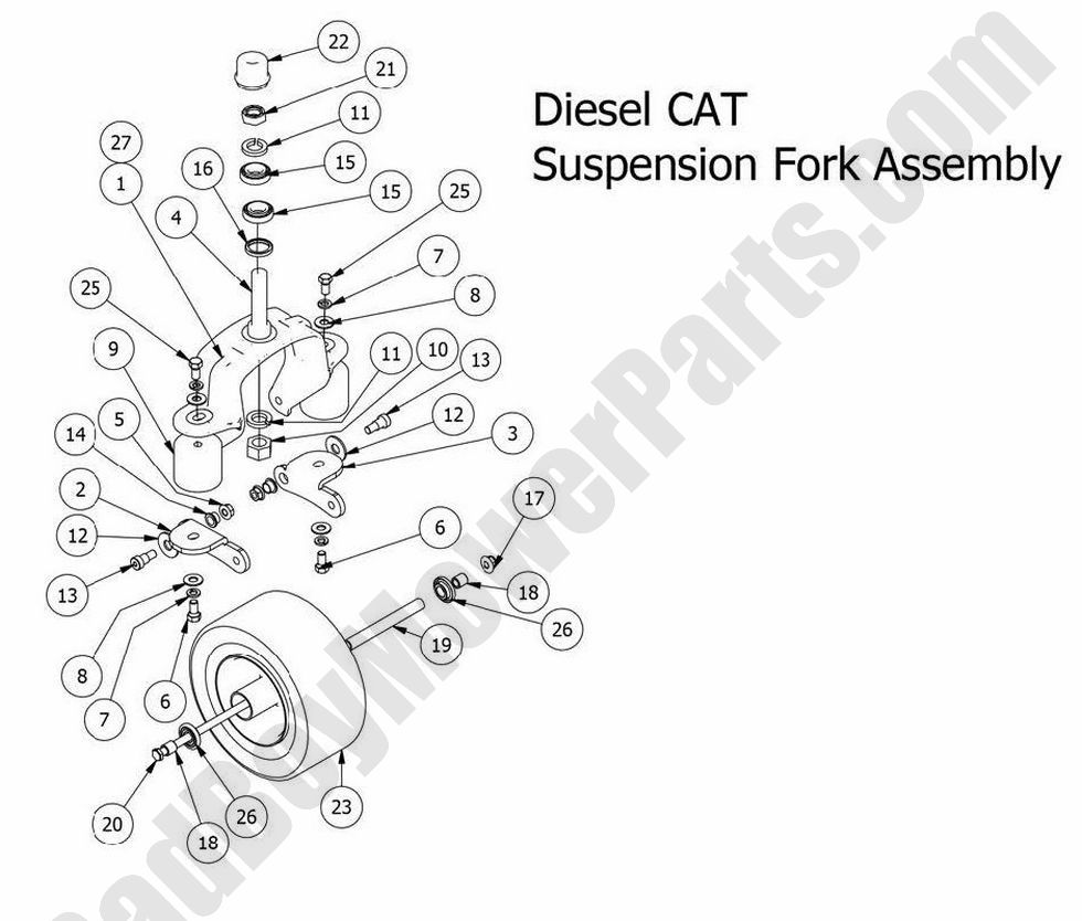 2014 Diesels Suspension Fork Assembly