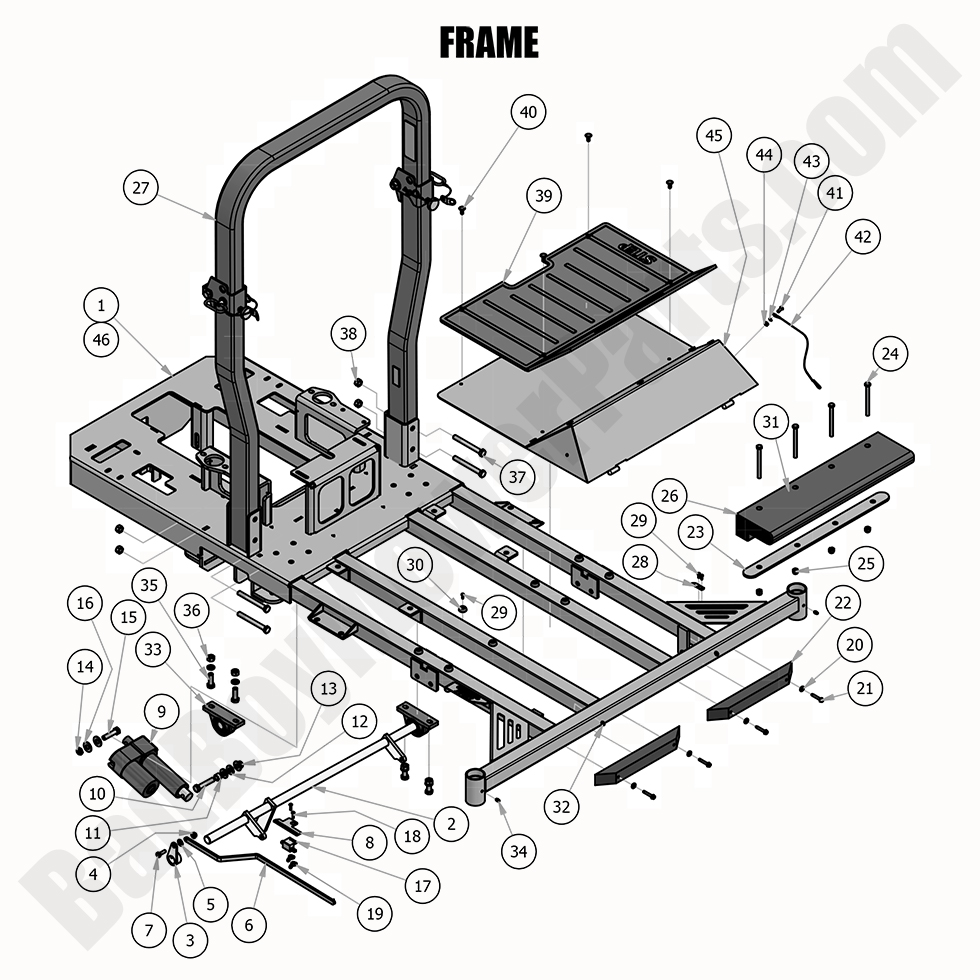 Bad Boy Mower Parts 2020 Diesel 1500ccFrame
