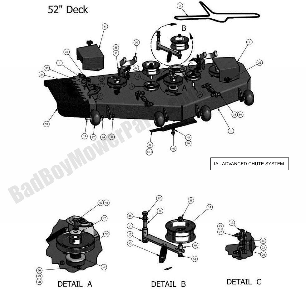 2011 Pup and Lightning - 52" Deck Assembly