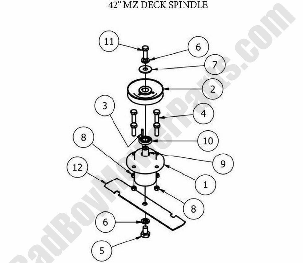 2013 MZ Spindle Assembly