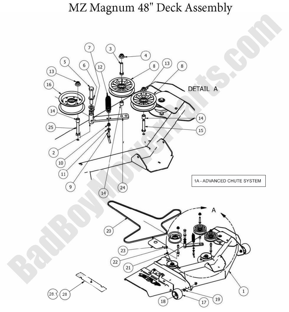 2013 MZ Magnum - 48" Deck Assembly