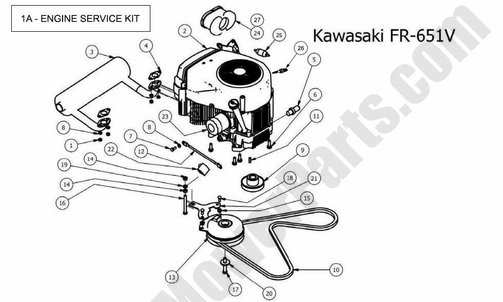 2013 MZ Magnum Engine - Kawasaki FR651V
