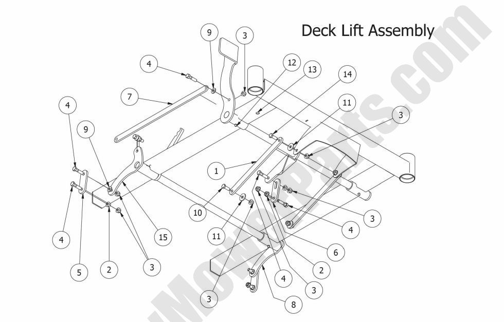 2015 MZ Magnum - Deck Lift Assembly (48" Deck)