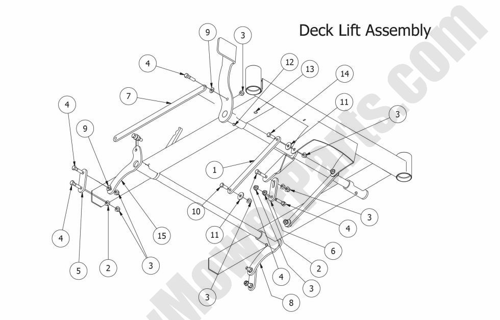 2015 MZ Magnum Deck Lift Assembly (48" Deck)