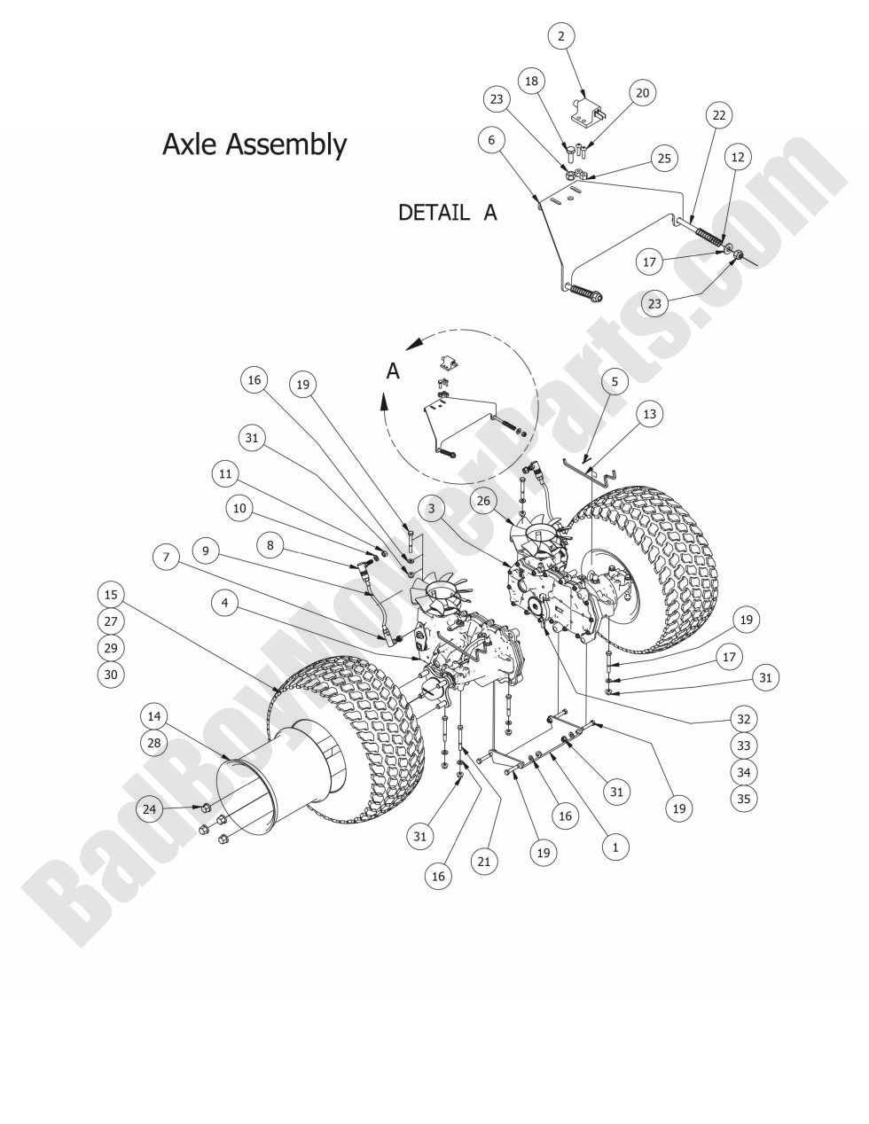 2015 MZ Magnum Axle Assembly