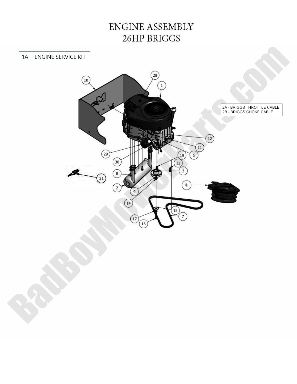 2010 MZ - Engine - Briggs 26HP