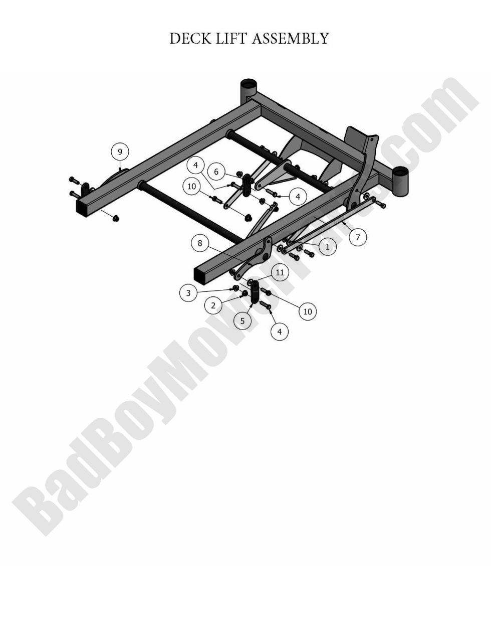 2010 MZ - Deck Lift Assembly
