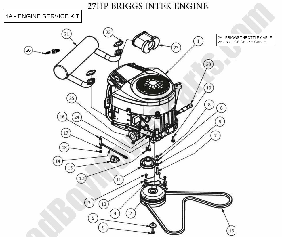 2012 MZ - Engine - Briggs 27 HP